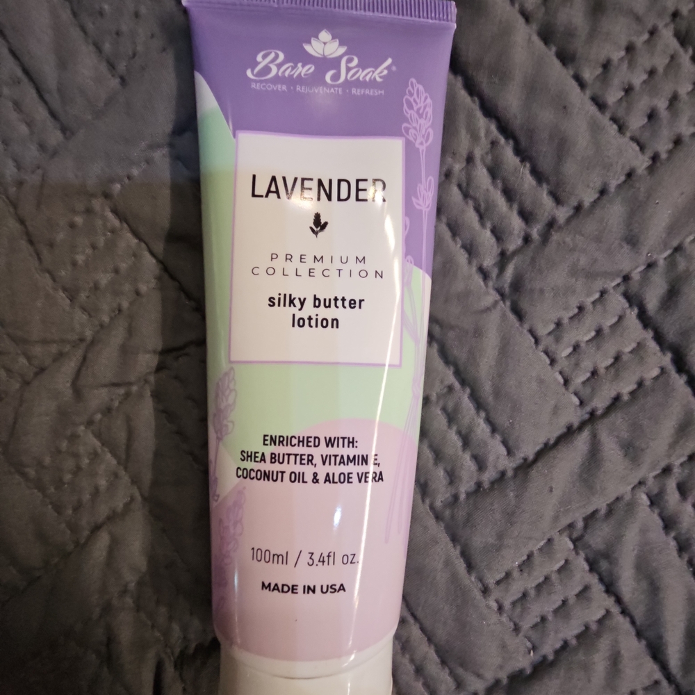 Lavender Silky Butter Lotion - Purple and White